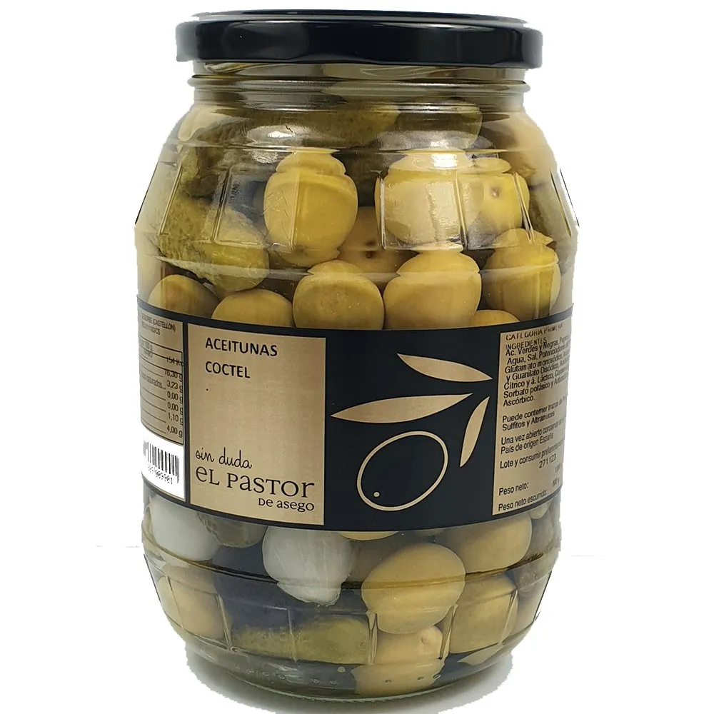 Aceitunas Coctel Asego 600g Pastor en Tarro