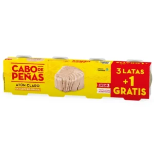 Atún Claro Cabo Peñas Ro85 pack 3+1 en Lata