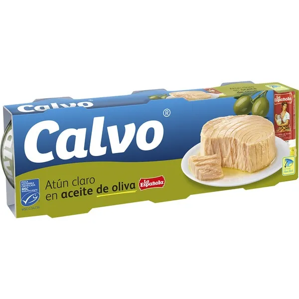 CALVO ATUN CLARO A OLIVA PACK 4 L 3.50 E