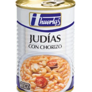 Judías con Chorizo Huertas 1/2 kg en Lata