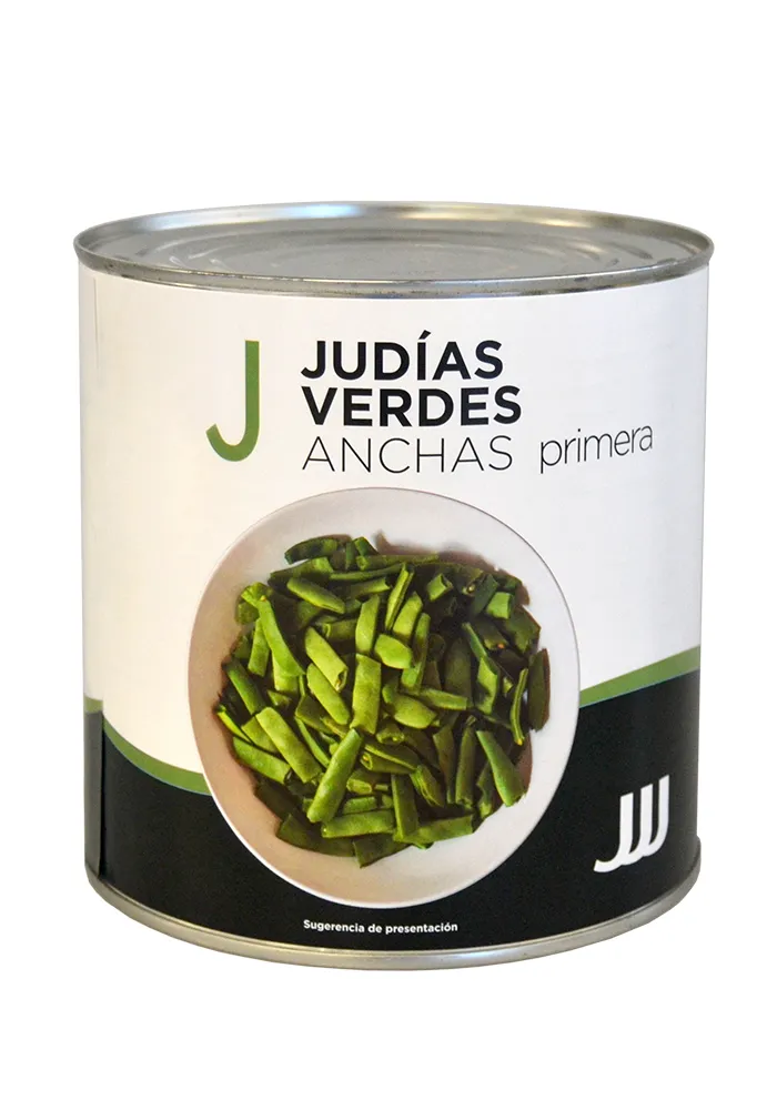 Judías Verdes Anchas Jjj en Lata 3 kg