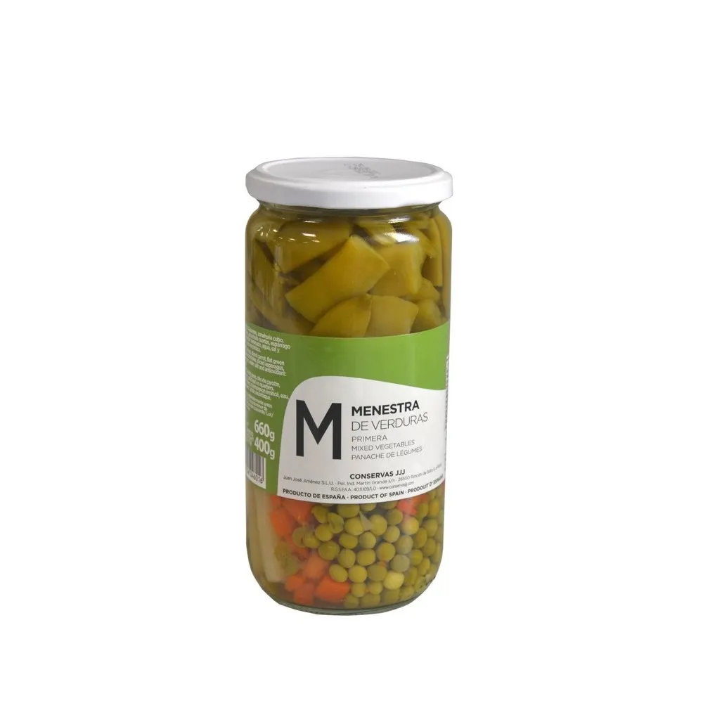 Menestra Verduras Jjj en Tarro 720 Cristal
