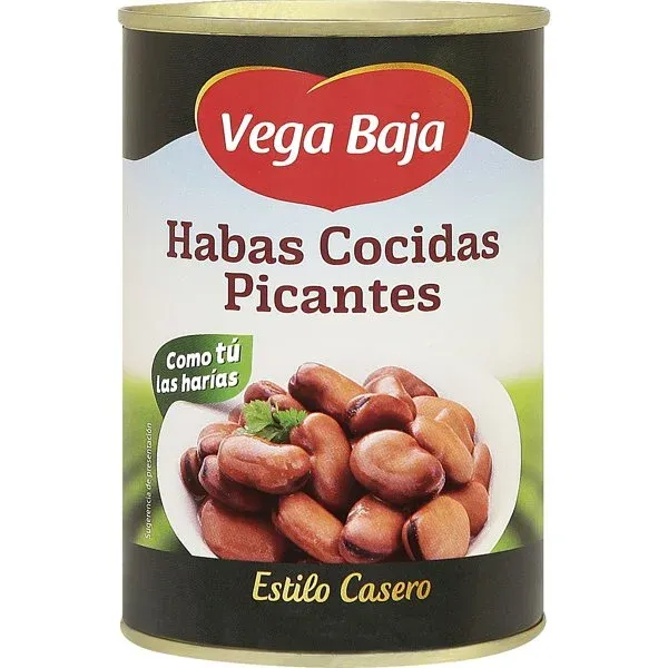 Habas Picantes Vega Baja 1/2 en Lata 240 g
