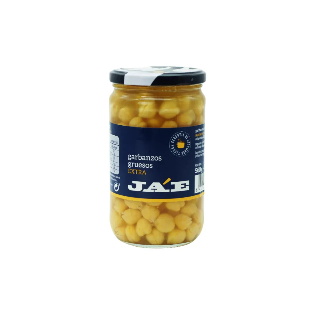 Garbanzos Natural Jae en Tarro 560 Gramos