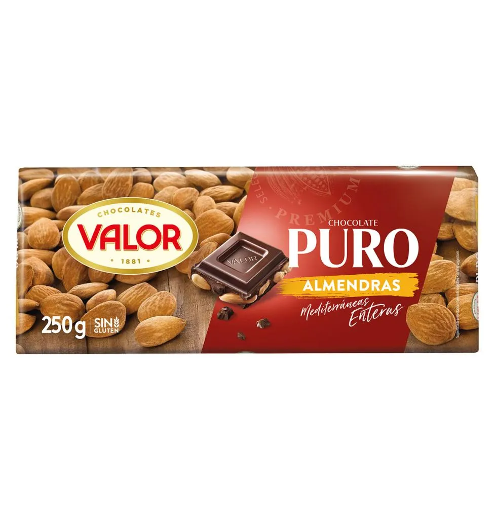 Valor Puro Almendras Chocolate 250 g