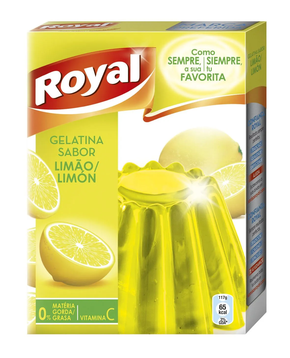 Gelatina Royal Limón 170 Grs