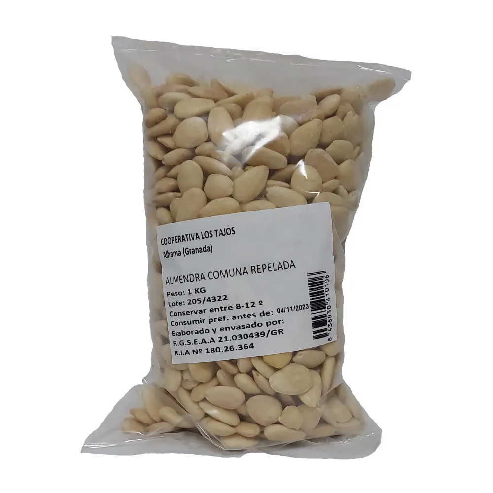 Almendra Cruda Comuna Repelada 1 kg