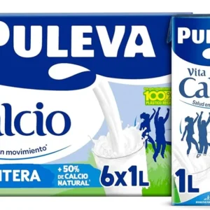 Leche Puleva Calcio Entera en pack 6 1 l