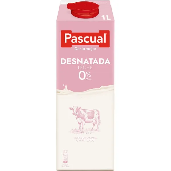 Leche Pascual Desnatada en Brik 1 l