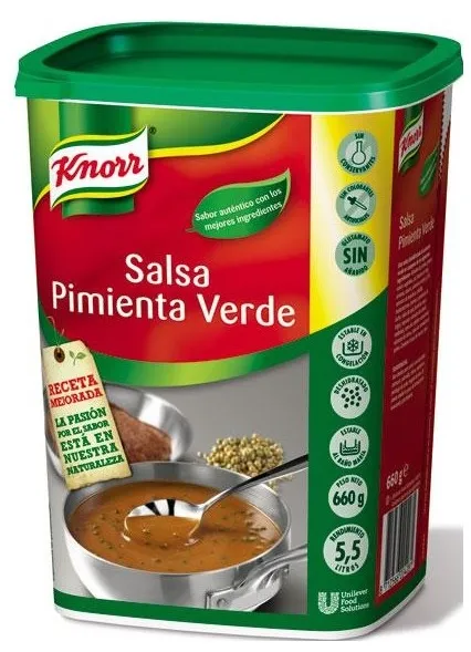 Salsa Pimienta Verde Knorr 700 g