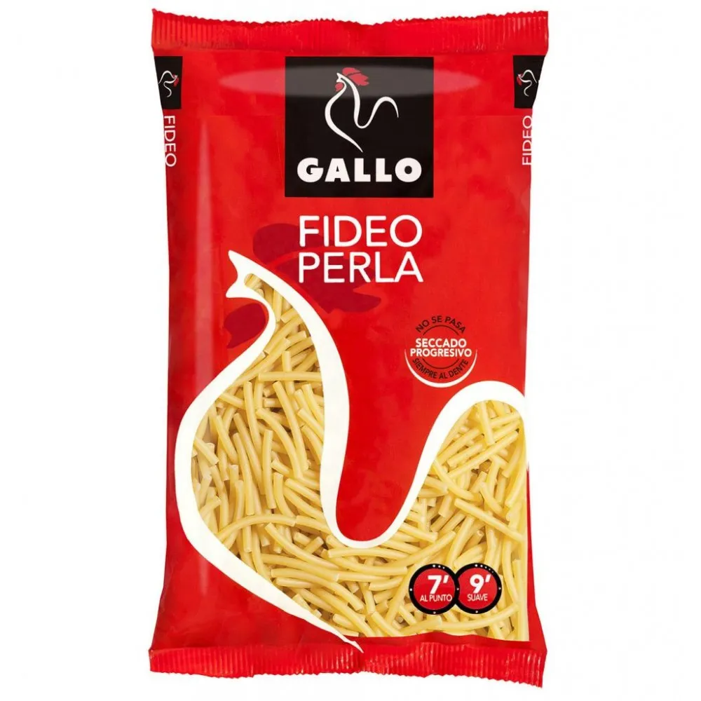 Fideos Perla Gallo en pack 1/4