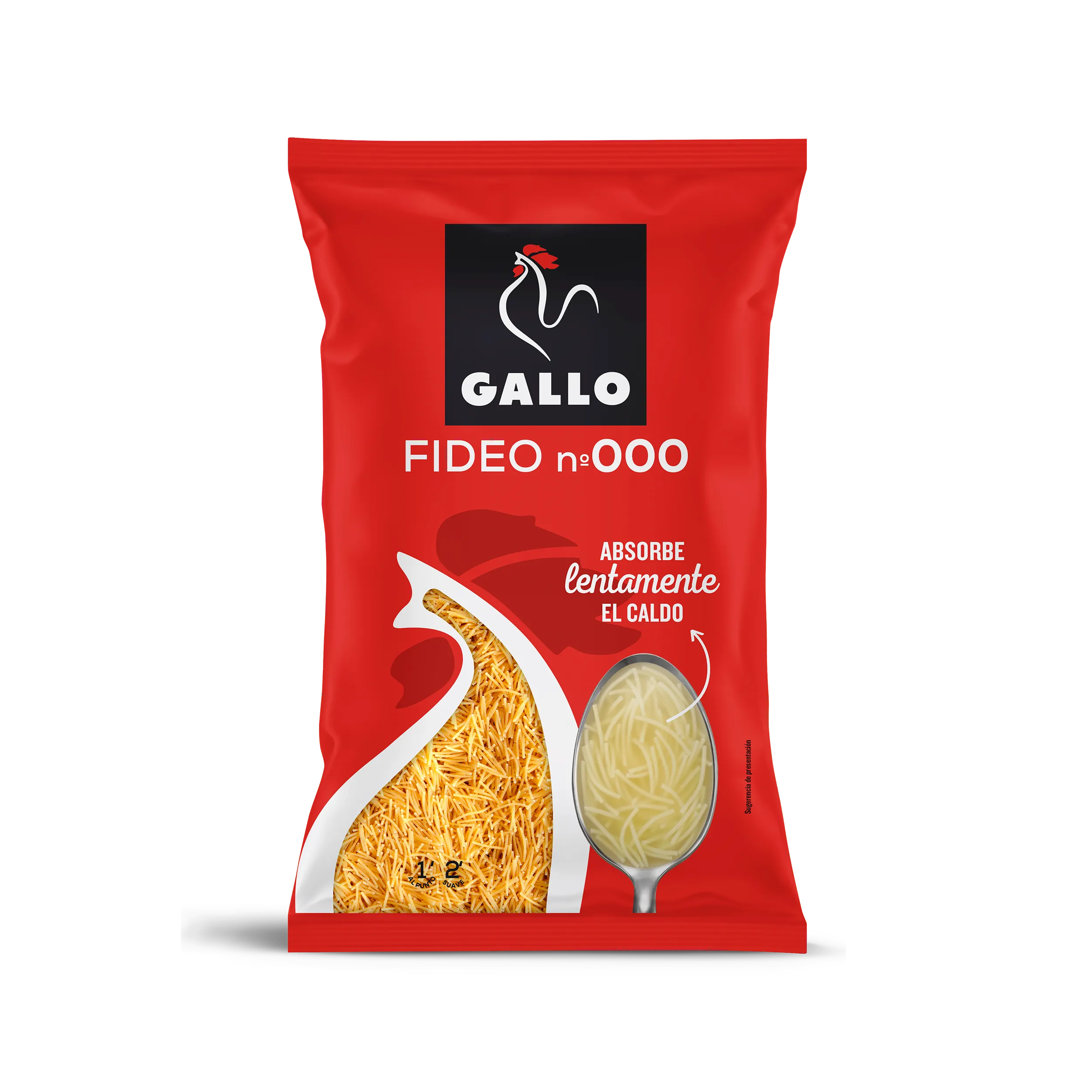 Fideos Gallo 000 en pack 1/4