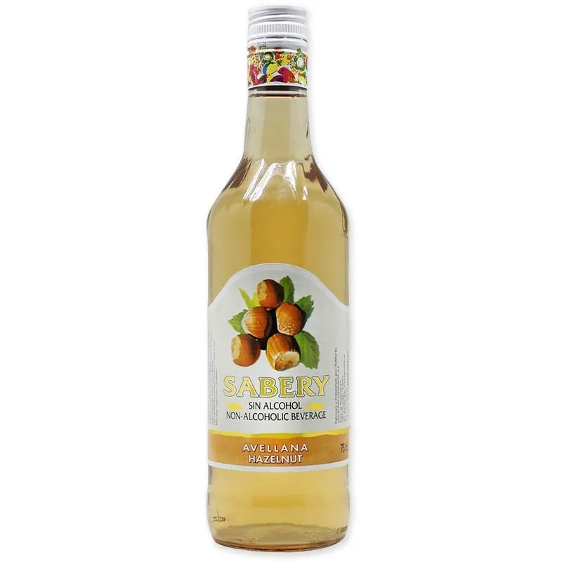Licor Avellana Sin Alcohol Sabery 0 7cl