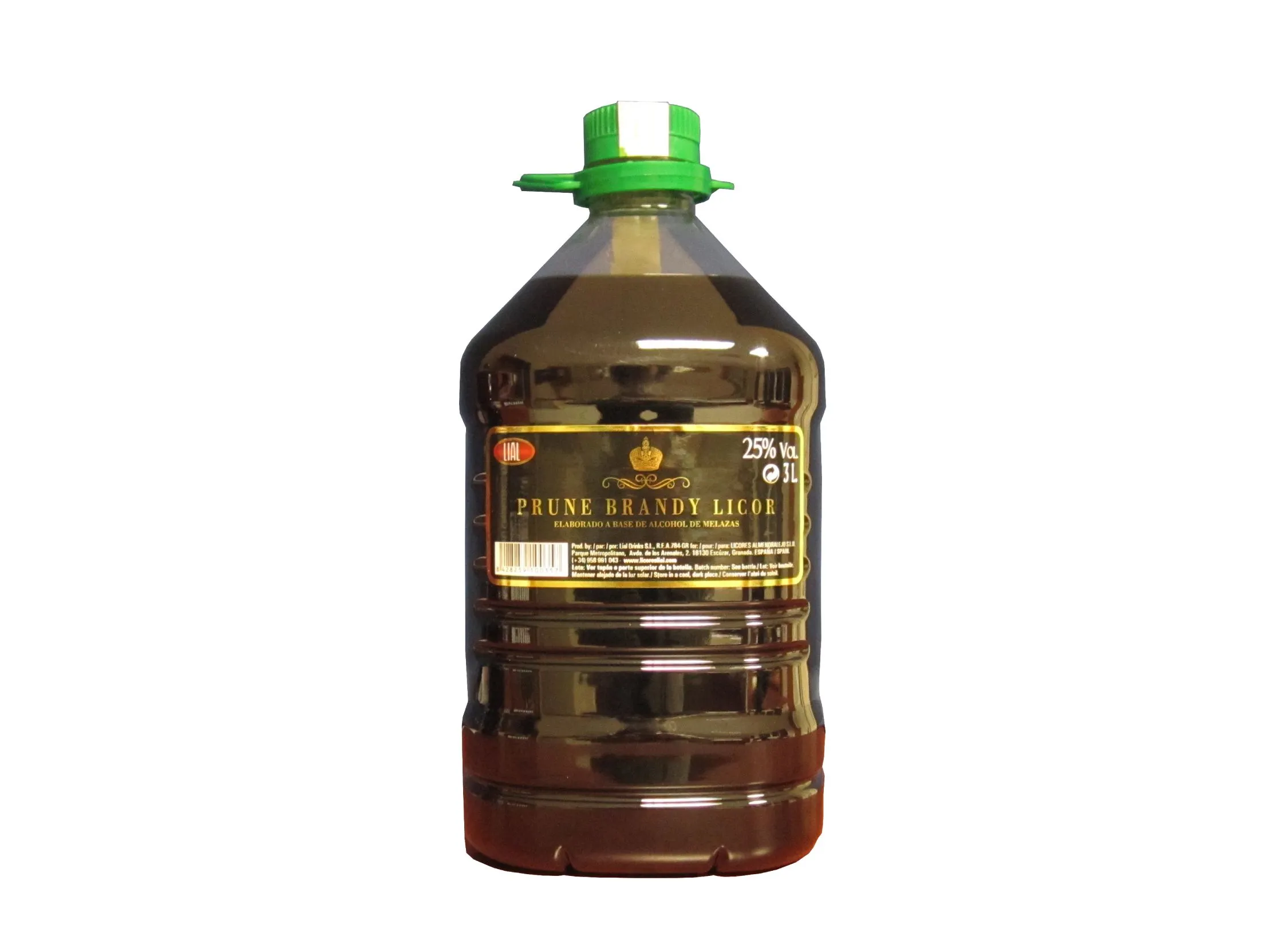 Prune Brandy Licor en Garrafa 25Âº 3 l