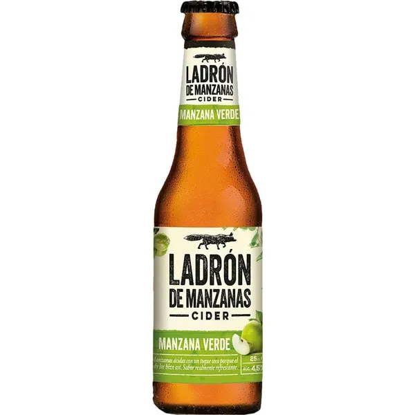 Ladrón de Manzanas Sidra 250 ml 4x6 Cristal