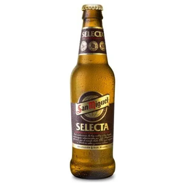 San Miguel Selecta 1/3 en pack de 24 botellas retornables