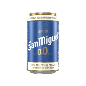San Miguel 0 en Lata 330 ml Caja 24 U