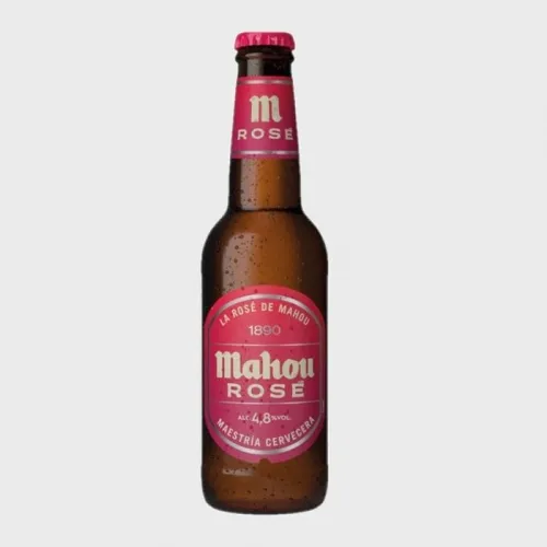 Cerveza Mahou Rose 1/3 Envase Precintada en pack de 24