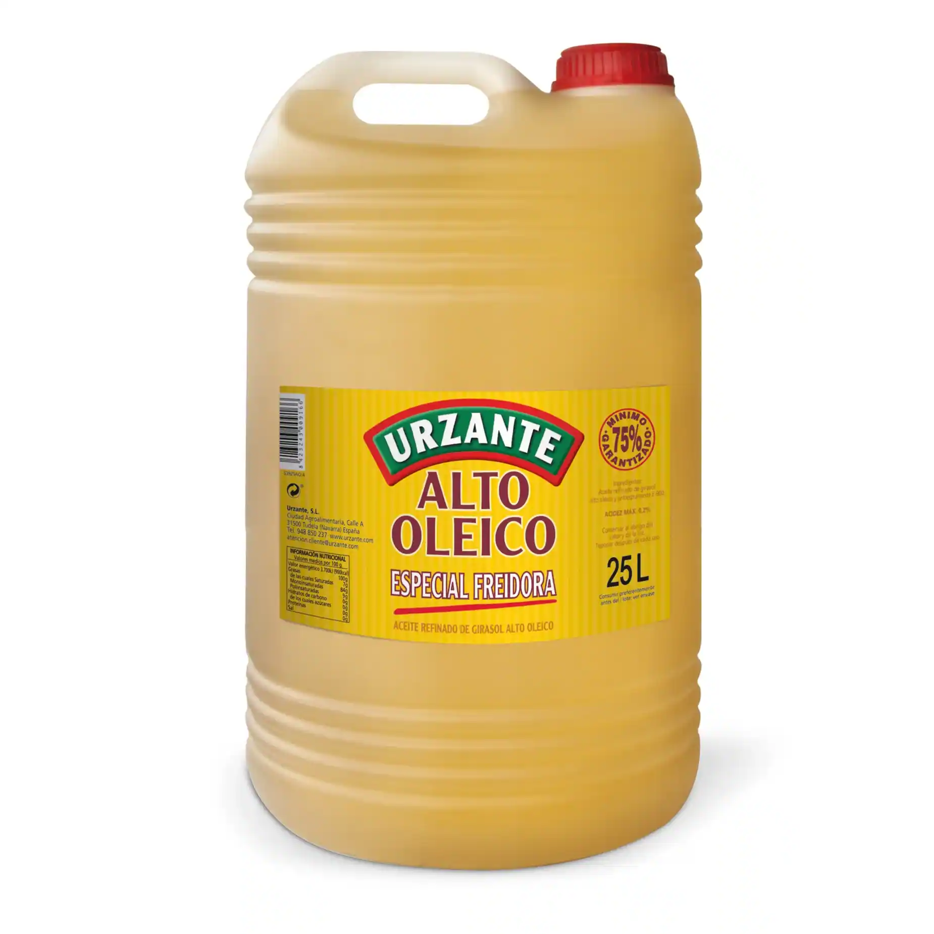 Aceite Girasol A Oleico 80 Urzante 25 l