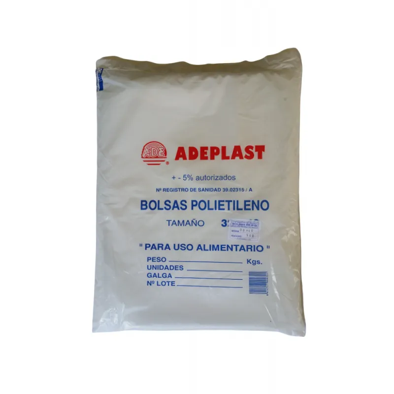 Bolsas Polietileno Transparentes 15/25 1 kg