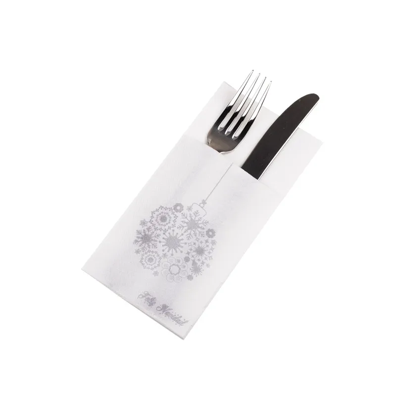 Servi Papel 40x40 P20 Navidad Blanca