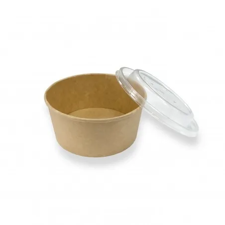 Envase Kraft + Tapa Paq 25 Redondo 750 ml