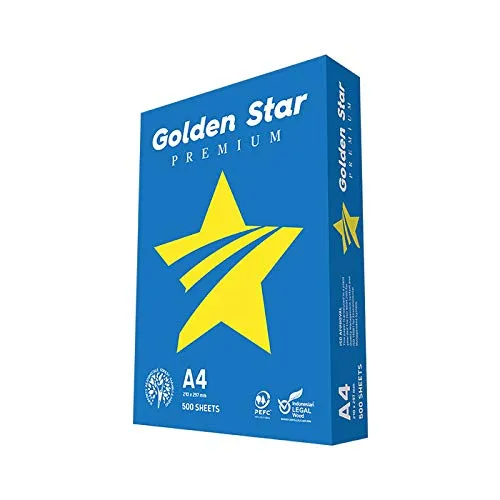 Folios A-4 Golden Star en pack de 500 Hojas