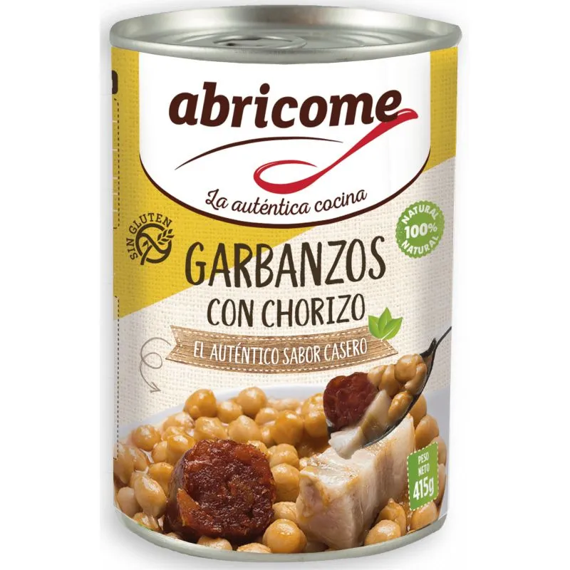 Abricome Garbanzos Con Chorizo 1/2 KG LA