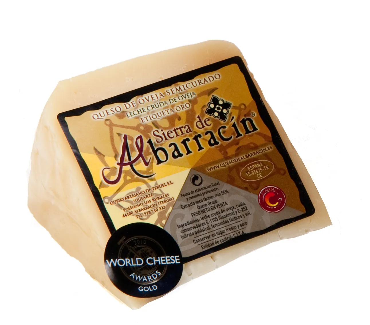 Queso Curado Albarracín Cuñas Etiqueta Oro 0.25kg