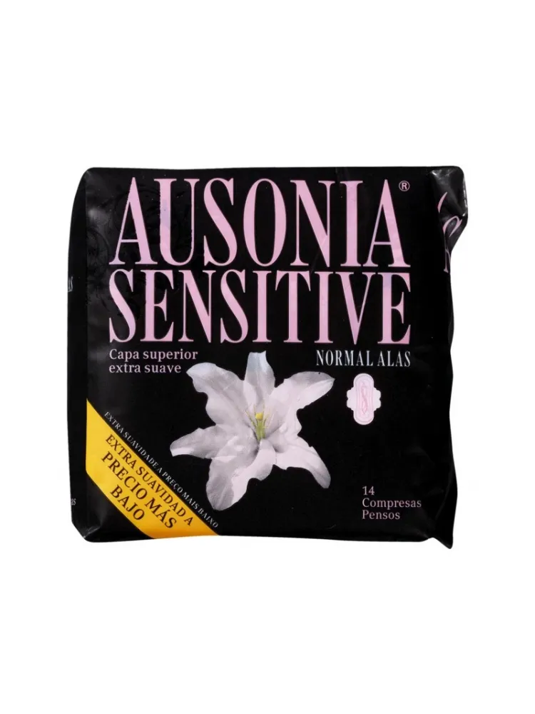 Ausonia Compresa Sensitive Normal Alas 1