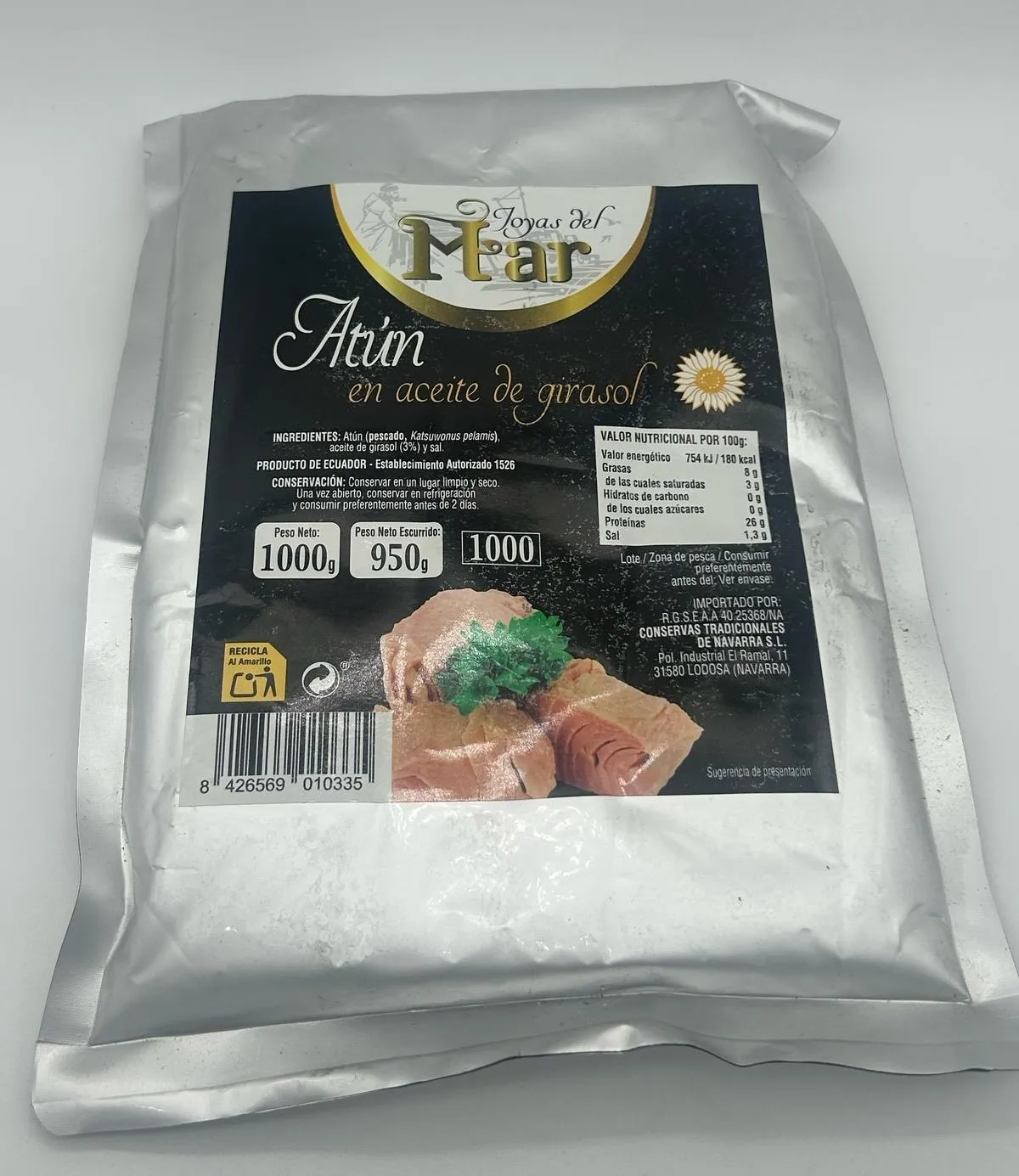 Bujanda Atún Lomos en Bolsa 1 kg