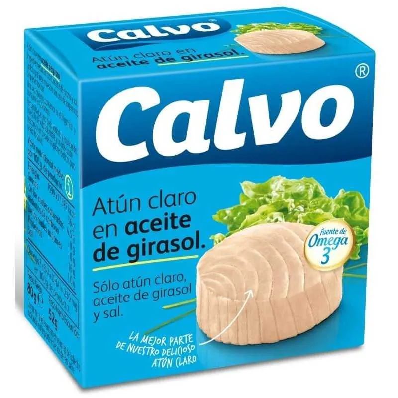 Calvo Atún Claro Vegetal en Aceite de Oliva Ro-80 Indi.