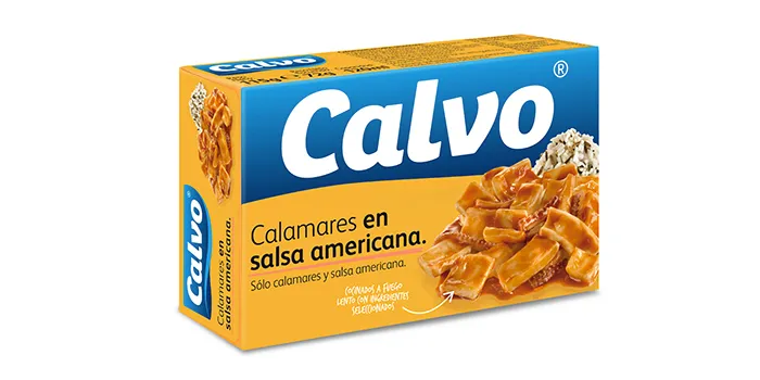 Calvo Calamar Salsa Americana - 120 gr