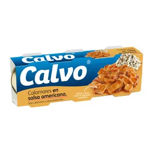 Calvo Calamar Salsa Americana en Pack-3
