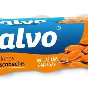 Calvo Mejillón Escabeche Ro-80 en pack 3+1