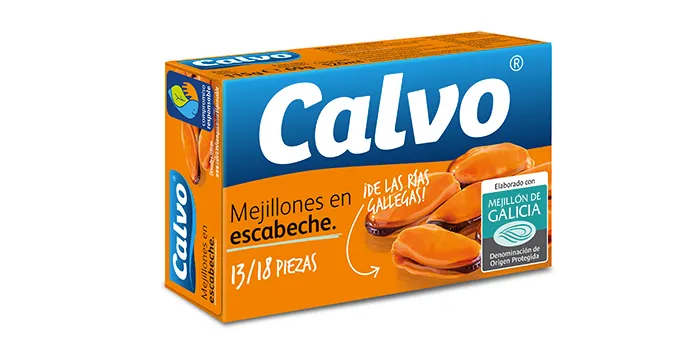 Calvo - Mejillones Escabeche 13/18 Ol-120