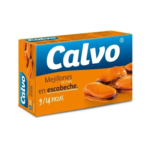 Calvo Conserva de Mejillones Escabeche Chile 9/14