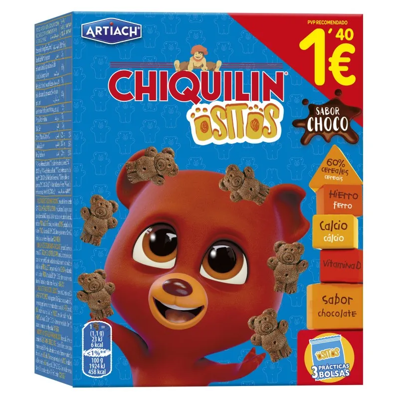 Chiquilin Ositos Choco 1 40? 120 g
