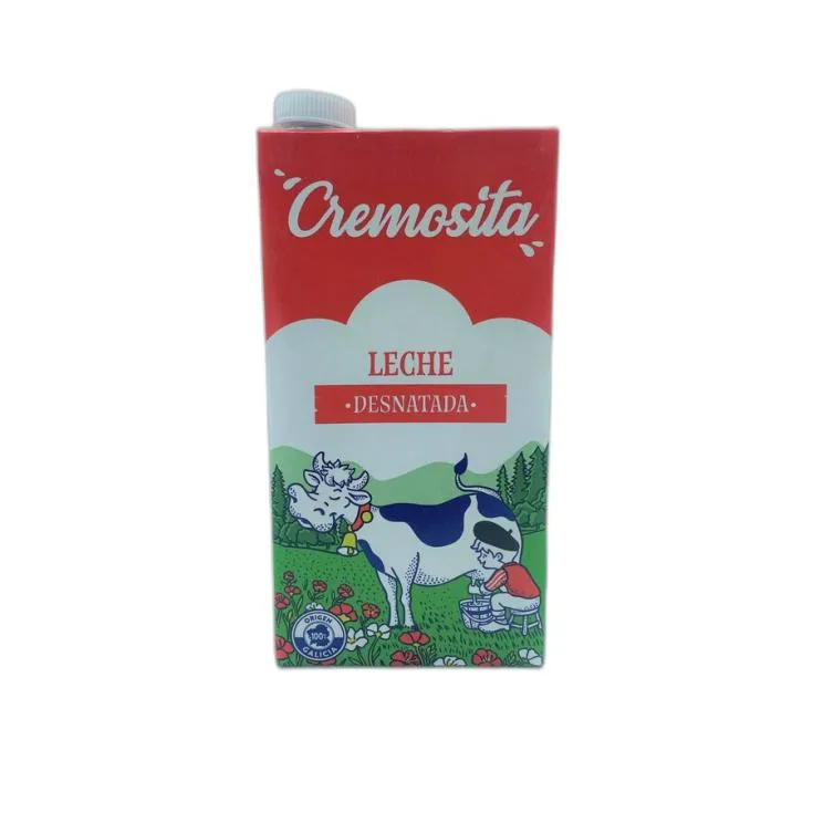 Leche Cremosita Desnatada 1 Litro Brik