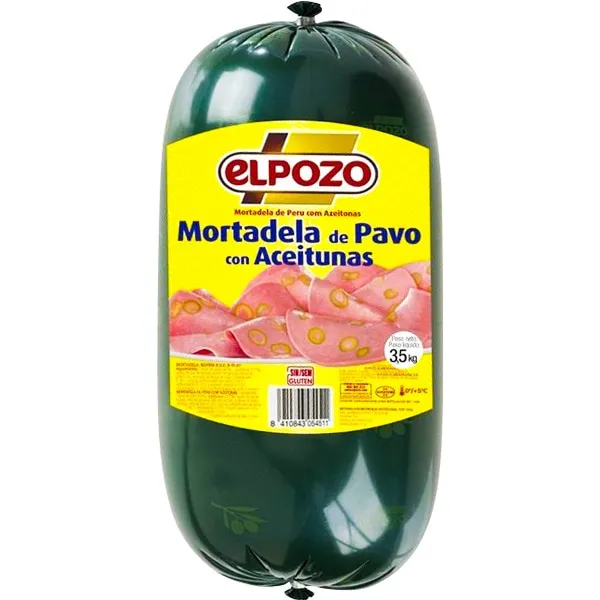 El Pozo Mortadela de Pavo con Olivas 3,5 kg