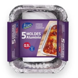 Fliss Molde Aluminio Rectangular 0.5 Ltr P-5