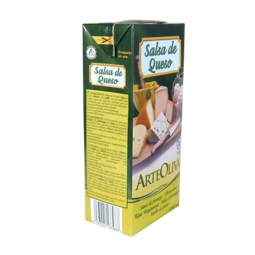 Salsa de Queso Arteoliva en Brik 1 l
