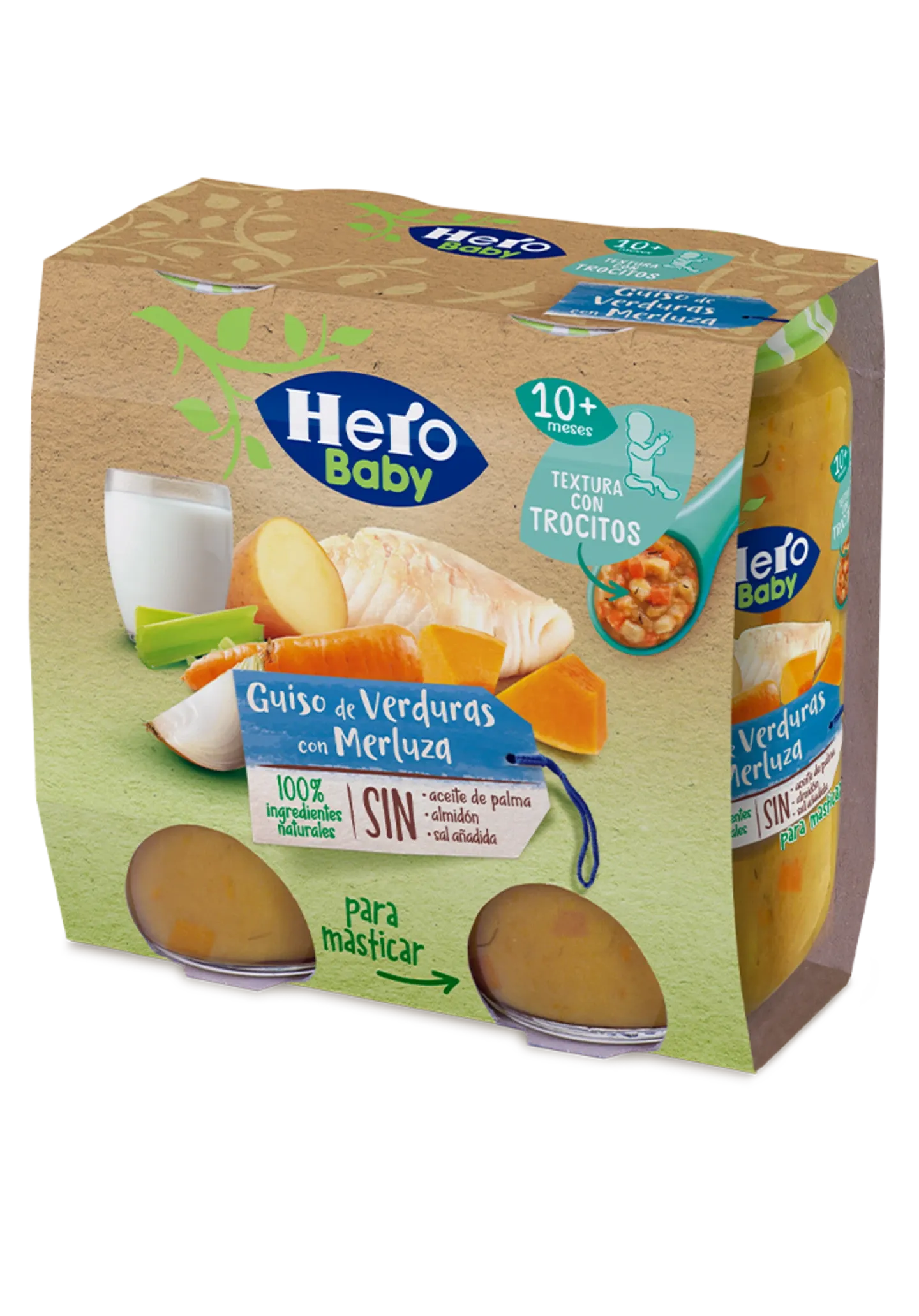 Hero-baby Guiso Troc-verd-merluza 2x235g