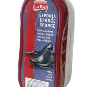 Zapatos La Piel Esponja Negro