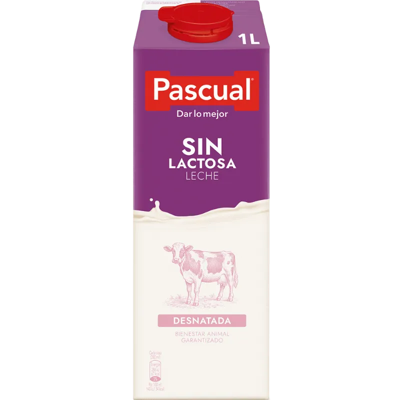 Pascual Desnatada Sin Lactosa 1 Ltr