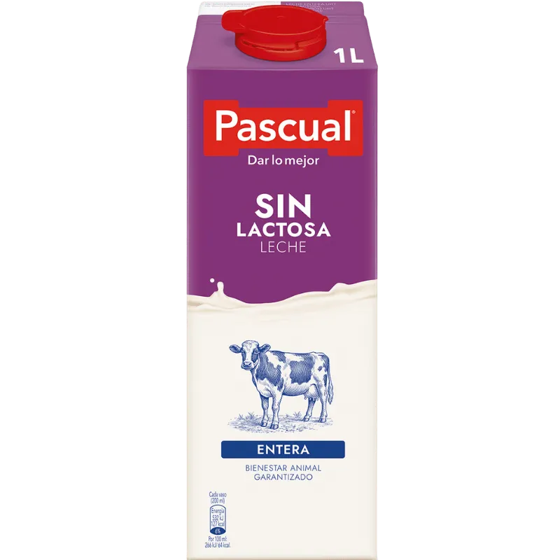 Pascual Entera Sin Lactosa 1 Ltr.