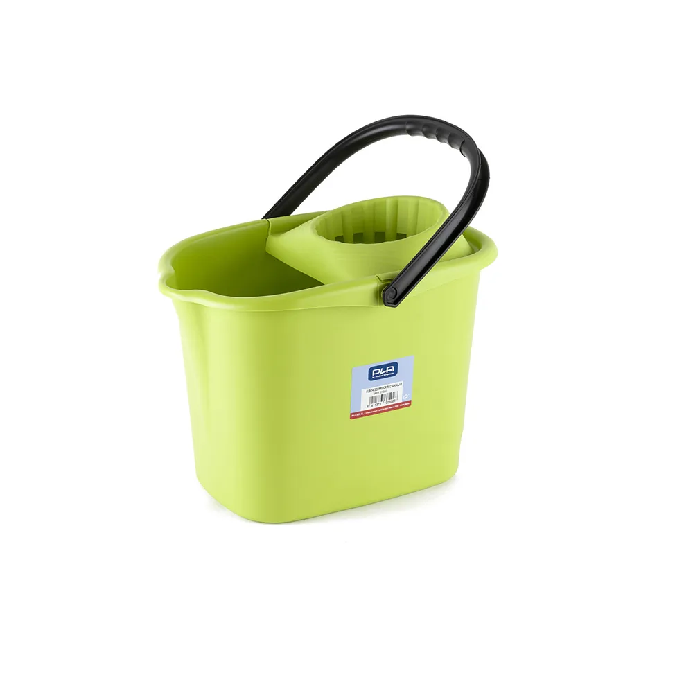 Pla - Cubo de Escurridor Rectangular Verde