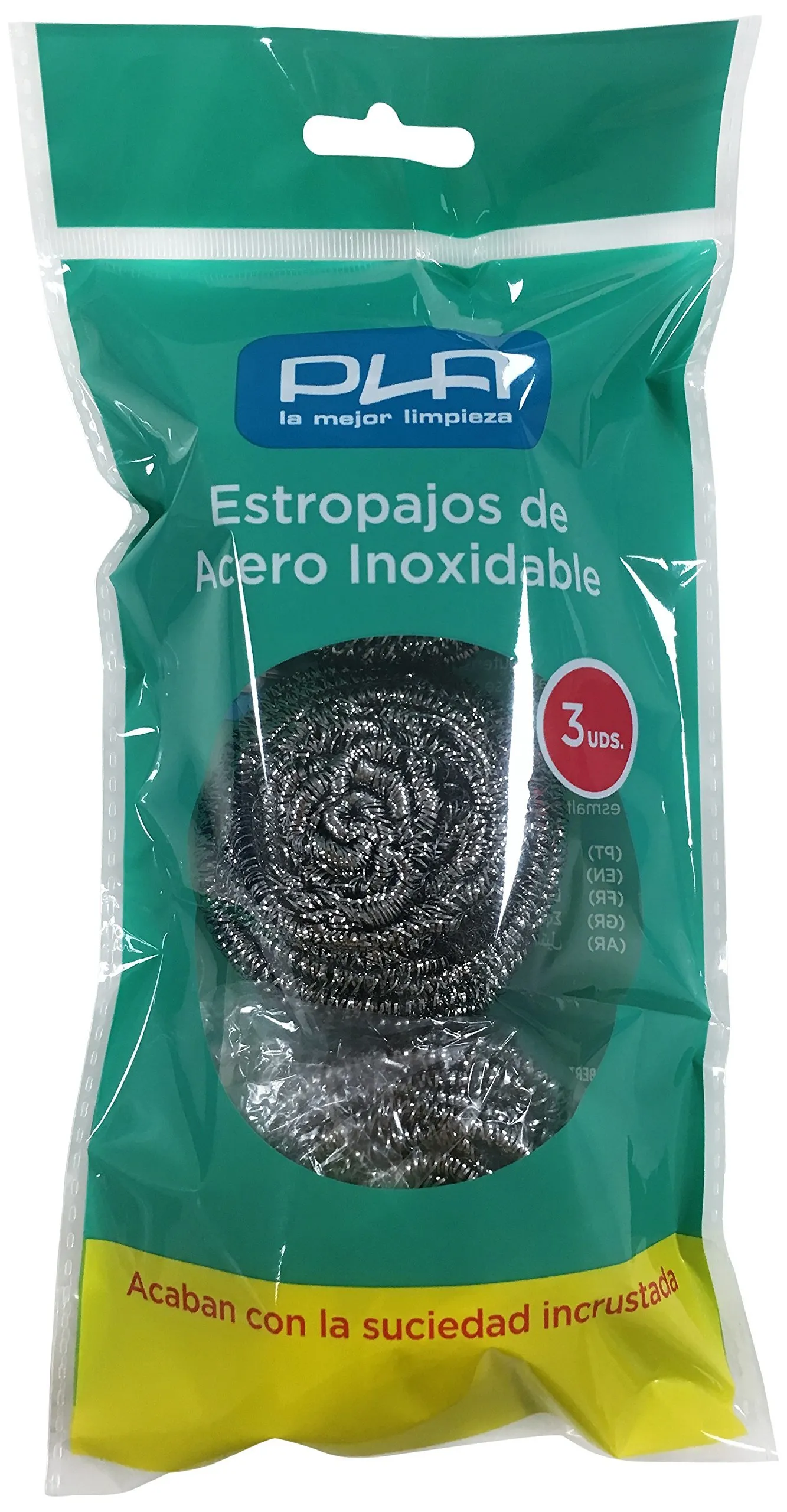 Pla Estropajos Acero 3 Unid Ref.1942
