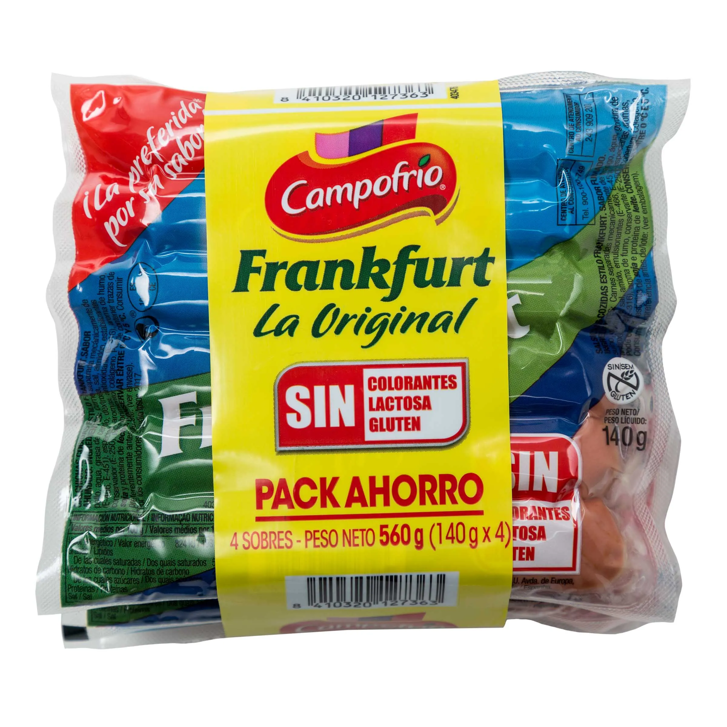 Salchichas Frankfurt P-4 Oscar MA 140 g