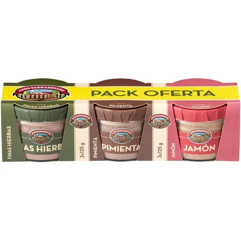 Tarradellas Pack 3 Pates (fh- Pim-ja)